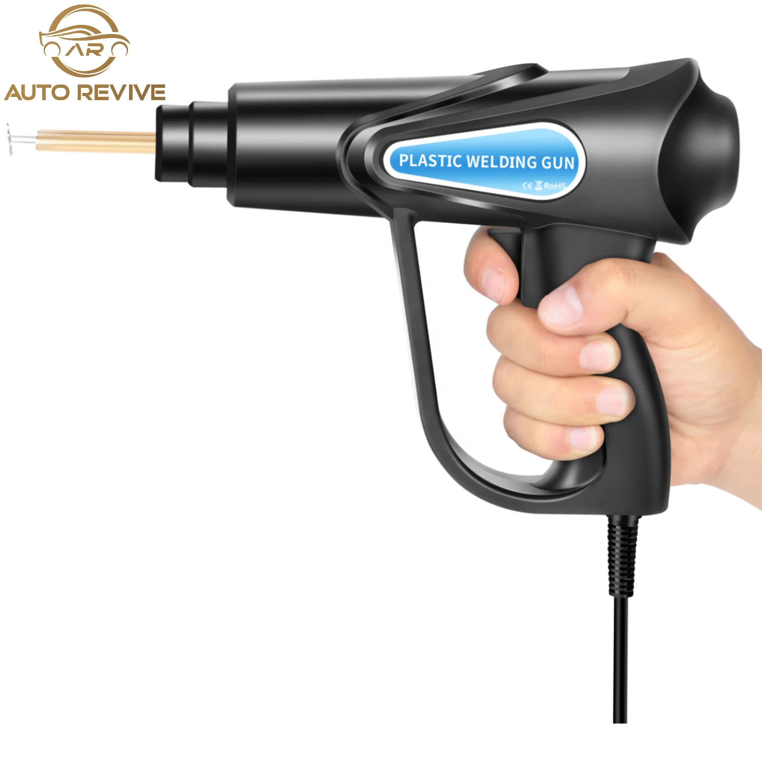 AutoRevive 70W Black UK Plug Professional Car Bumper Crack Repair Welding Machine Set Automobile Bumper Plastic Welding Machine