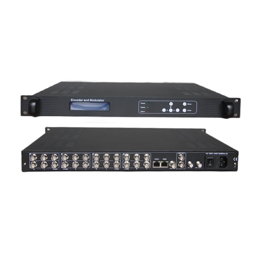 Цифровое телевидение 8 канальные SD RF модулятор MPEG2 видео из AV в DVB-C/DVB-T/ISDB-T RF кодировщик модулятор