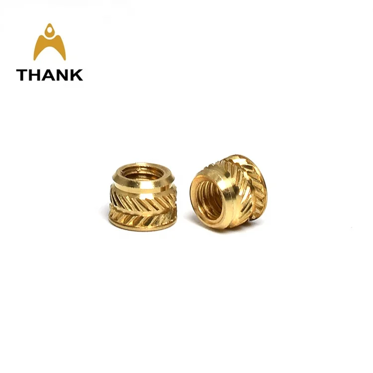 non-standard threaded bolts and nuts M2-M8 brass threaded insert nut for shaft