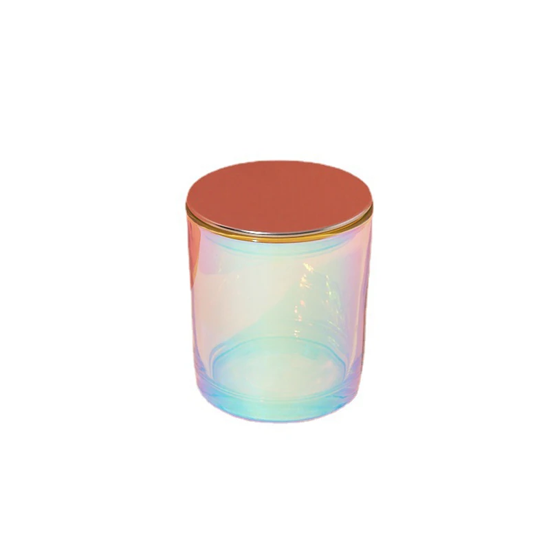 Luxury Holographic Empty Candle Jar Container 6oz 10oz Private Label Brand