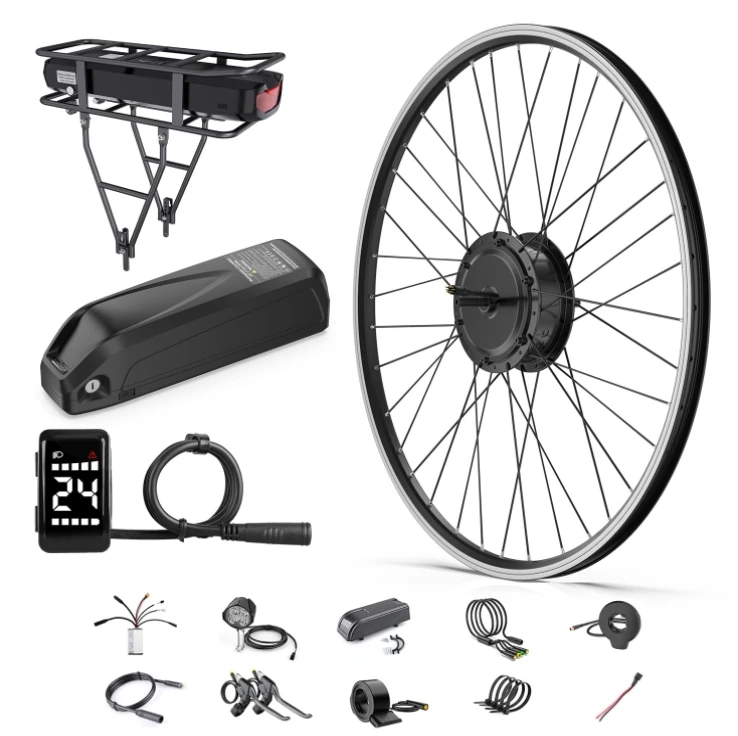 48V 500W Rear Hub Motor 20 26 27.5 700C Electric Bike e bike Conversion Kit for Rear Cassette Wheel