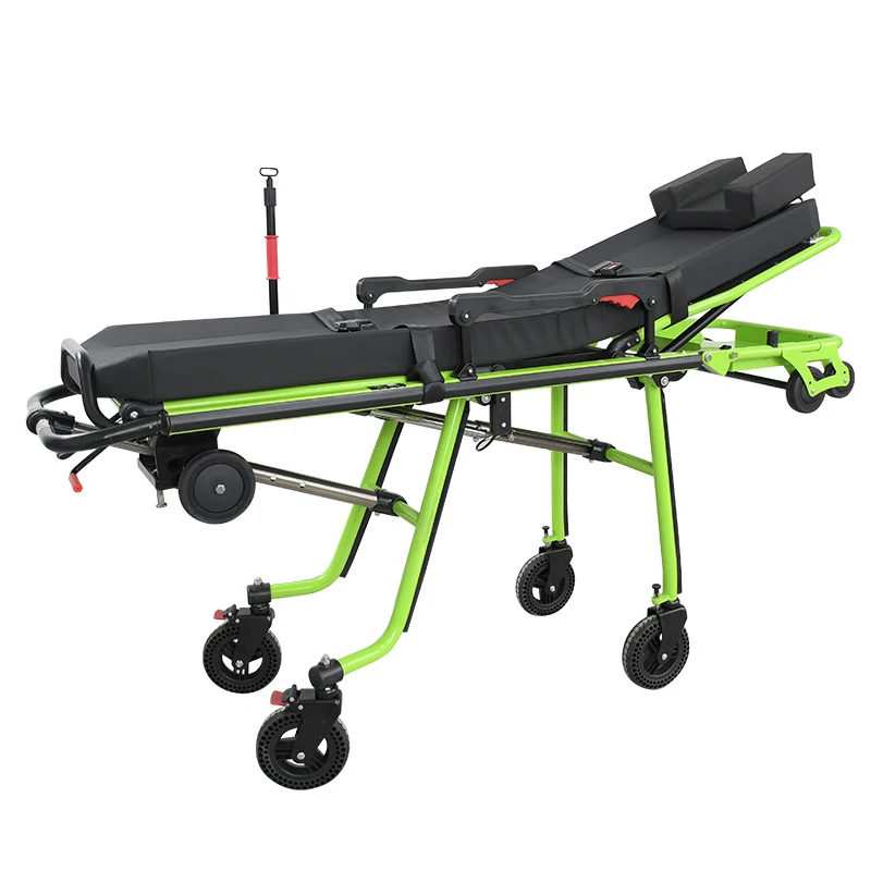 Portable Medical Emergency Stretcher Rescue Bed Manual Soft Metal Design Hospital Furniture  Chair
