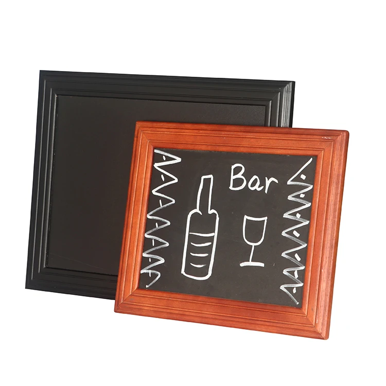 
Wooden Framed Customized Photo Frames Wall Mounted Mini Chalkboard Poster Board Various Sizes Advertising Board 