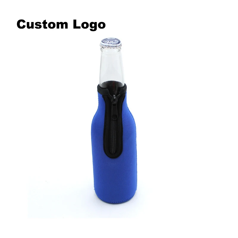 M2416 Custom Logo Wholesale Bolsa Para Vino 330ML Neoprene Portable Insulated Wine Cooler Beer Bottle Holder Sleeve Bags