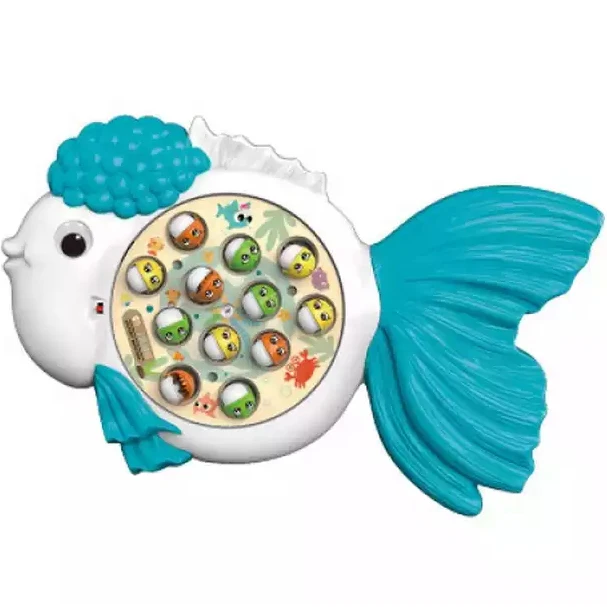 Hot Sale Kids Moving Fish Game Board Rotary Fishing Plate Toy Fishing Toys