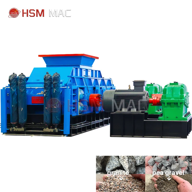 HSM CE cullet roller crusher sand crushing plant
