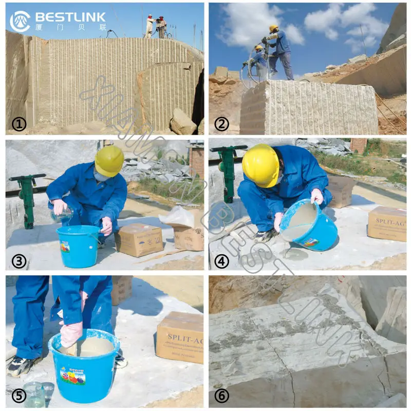 Природный звуковой растрескивающий порошок Quarrying Split