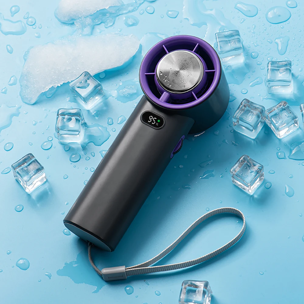 3600mAh Rechargeable Battery Mini Personal High Speed Handheld Fan Refrigeration USB Portable Handheld Fan