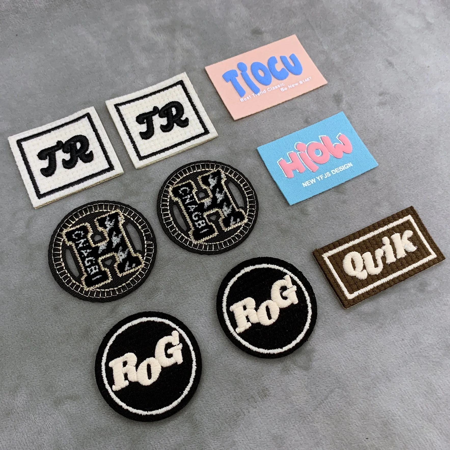 Custom Fabric 3D puff Embroidered Patch Badges Backpack Jean Shorts Hat Embroidery Patches Hoodie Clothing Woven Patch