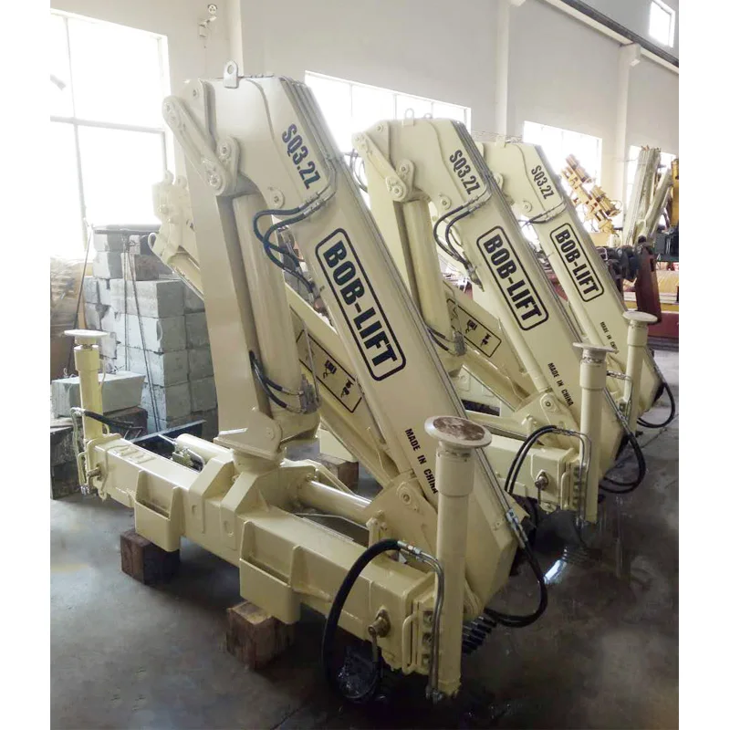 Hot sale Crane BOB-LIFT 3.2 ton truck crane Hydraulic Knuckle Boom truck mounted Crane for Sale