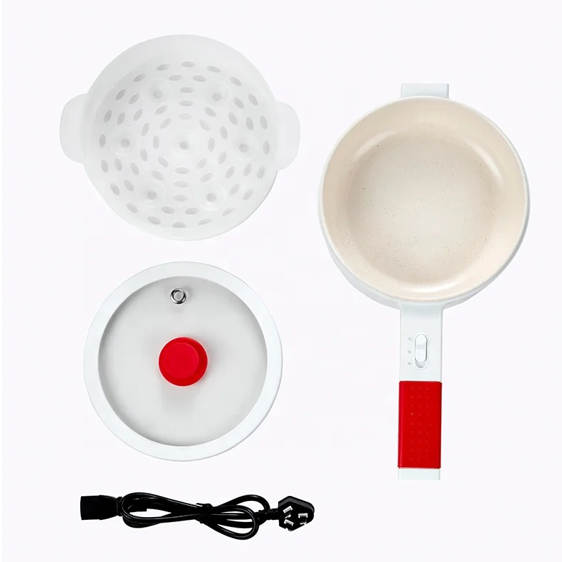 1.5L white color small size electric multi cooking electric cooking pot cooker