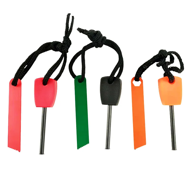 Camping BBQ Outdoor survival magnesium flint fire starter rod