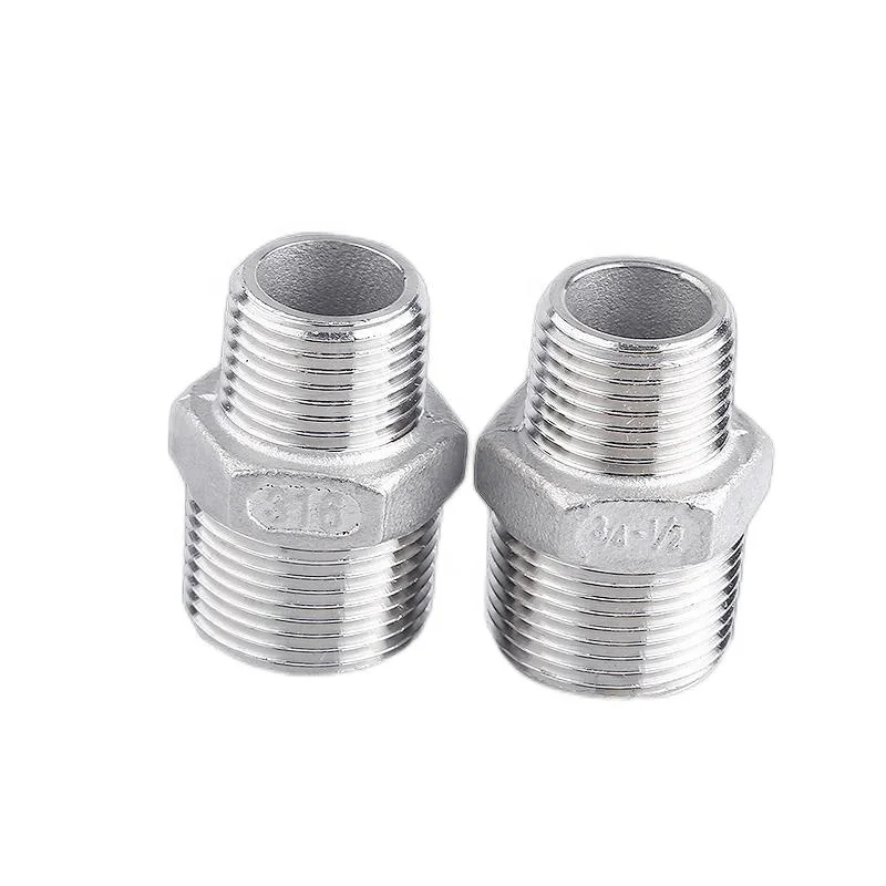 Galvanized material BSPP BSPT NPT threaded thread pipe  fittings