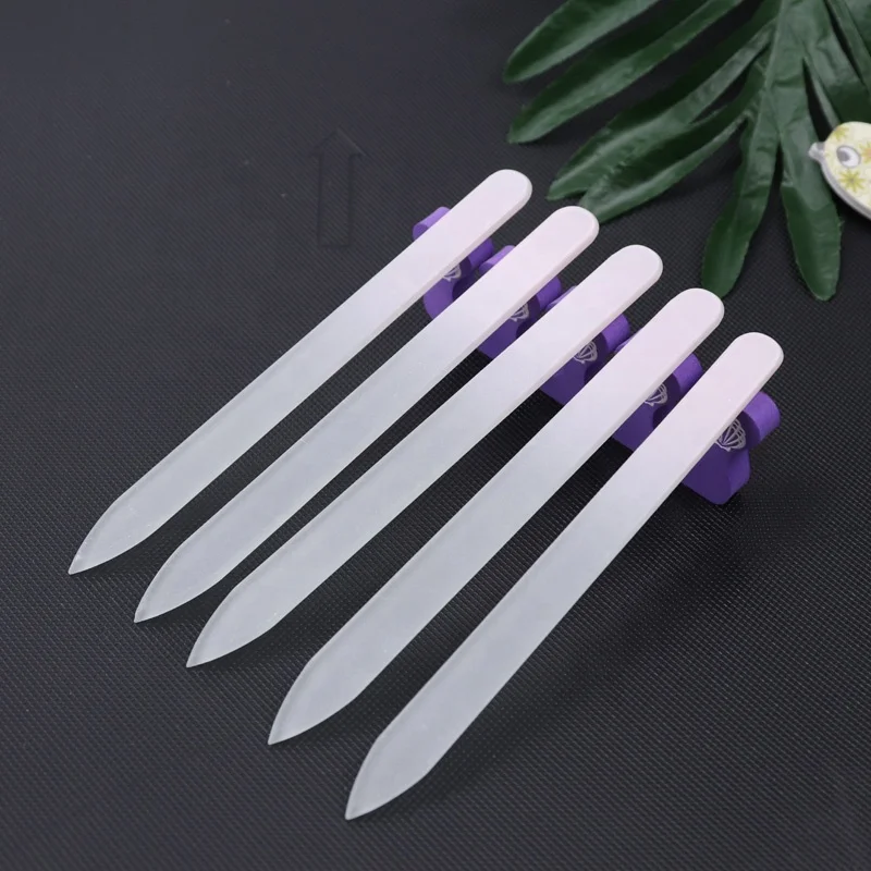 High Quality Nail Supplies Tools Colorful  Glass  Nail File  for Salon