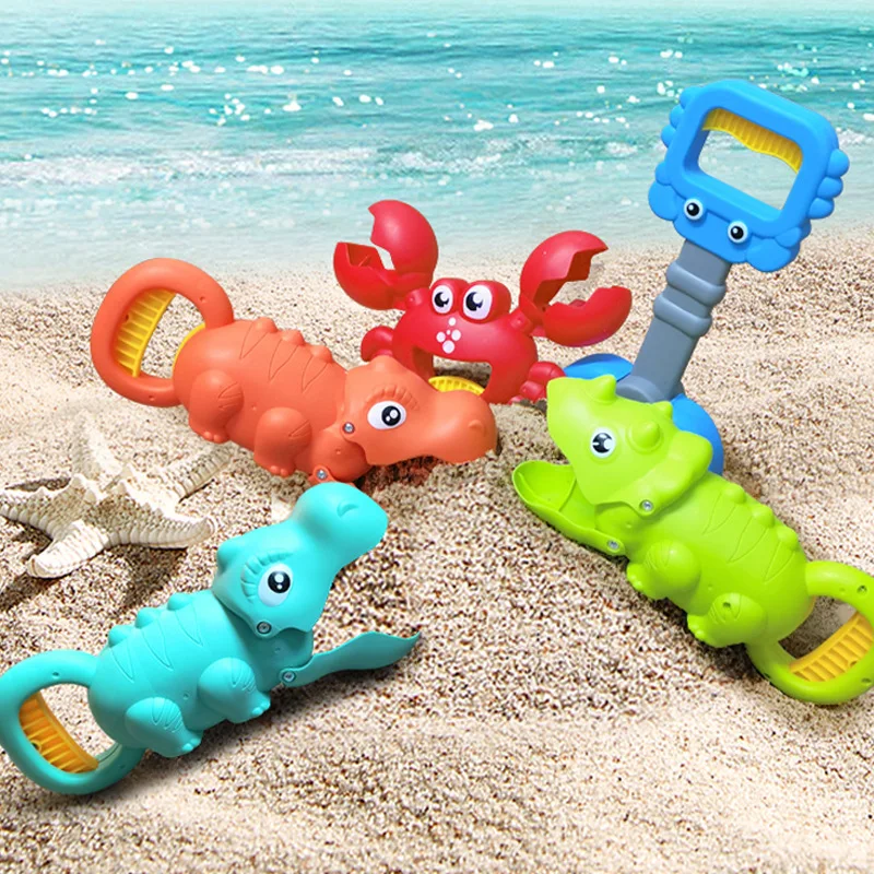 Wholesale cartoon animals crab claws shovel feet sand sets summer beach fun game toys