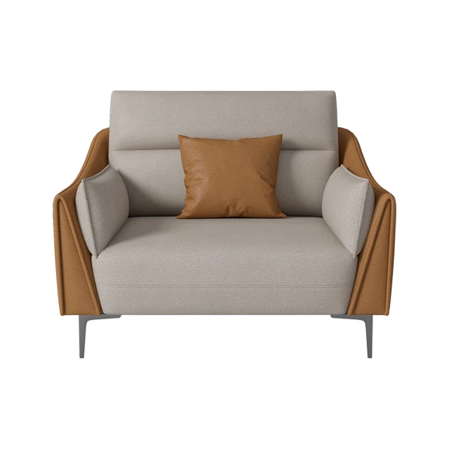 Technology fabric sofa modern minimalist living room Italian light luxury minimalist fabric high resilience sponge sofa