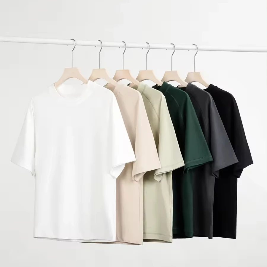 Custom logo high gsm 300gsm raglan sleeve boxy t shirt 100% cotton blank plain heavyweight digital print tshirt for men