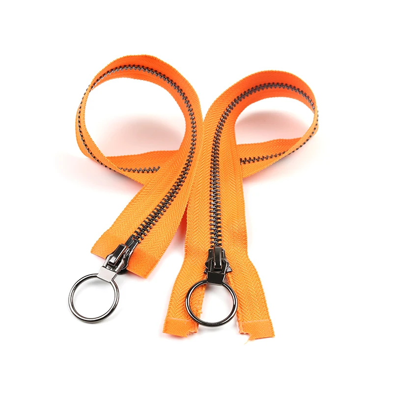 Хорошая цена Прямая поставка с завода #3 #5 #7 #8 Индивидуальные и оптовые двухсторонние Металлические молнии