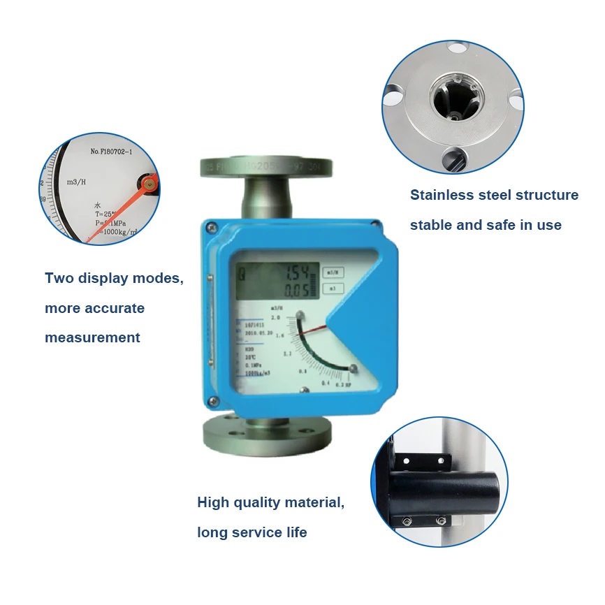 variable area flow meter and  Rotameter Metal Tube Float Flowmeter with Nitrogen Flowmeter