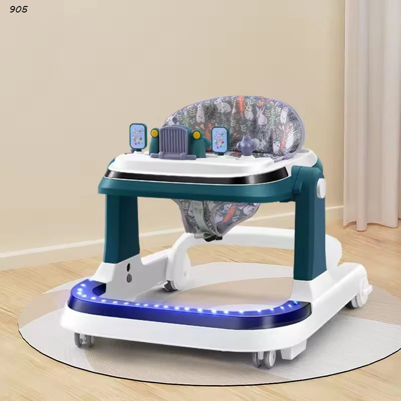 2024 New Andadores Para Bebe Baby Products Toys Push Children Walker Music Electric Baby Walker 4 In 1 With Wheels And Seat