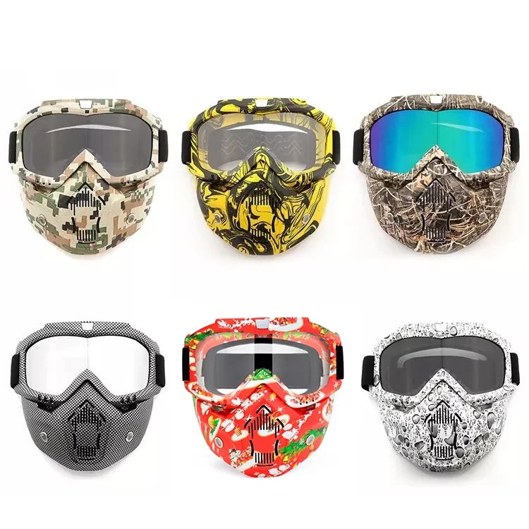 UV Protection Sports Helmets for Outdoor Cycling Tactical Riding Glasses Motorcycle Goggles Masks