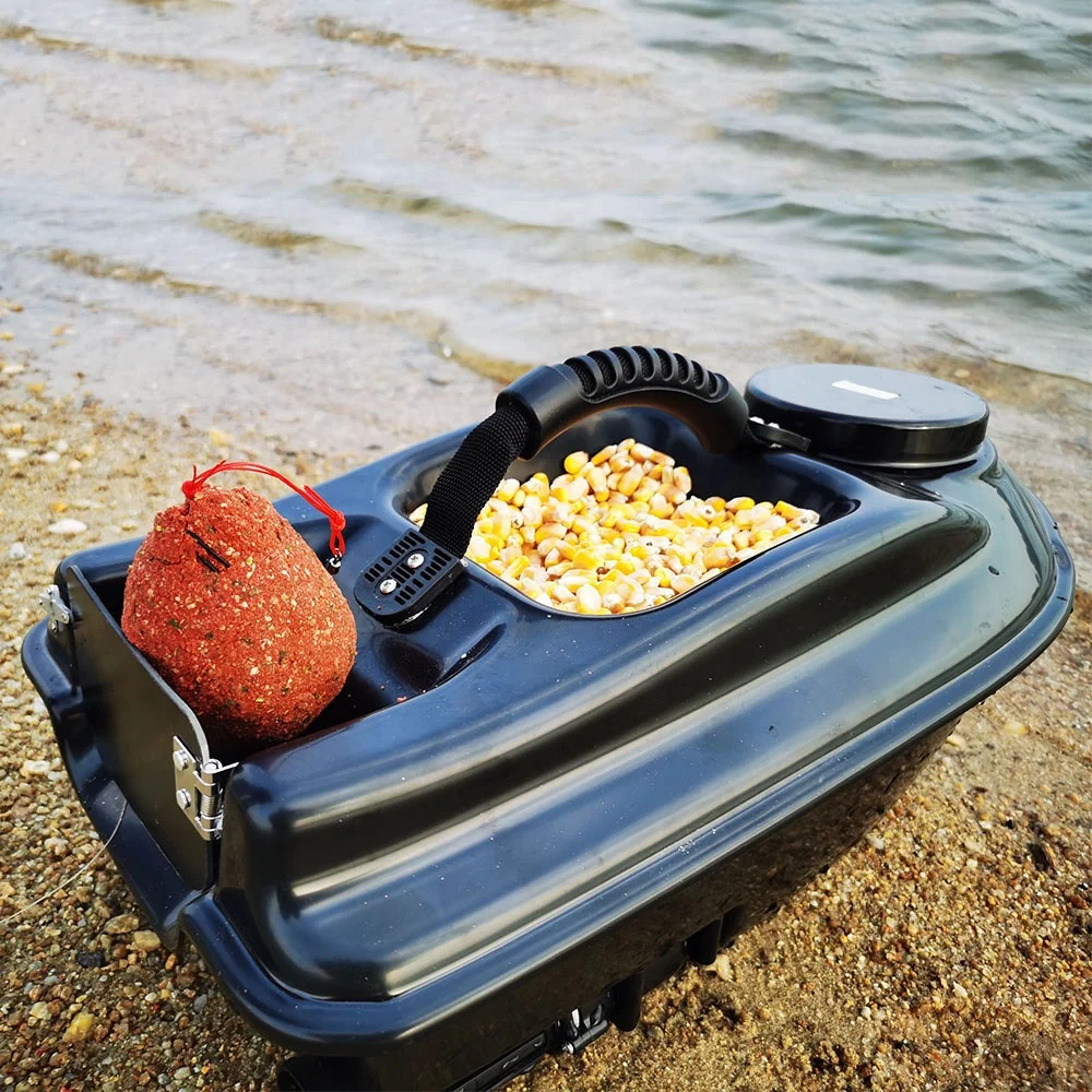 500M Fishing Bait boat Auto Correct routes lure boat with 2hoppers front light and back light for night carp fishing