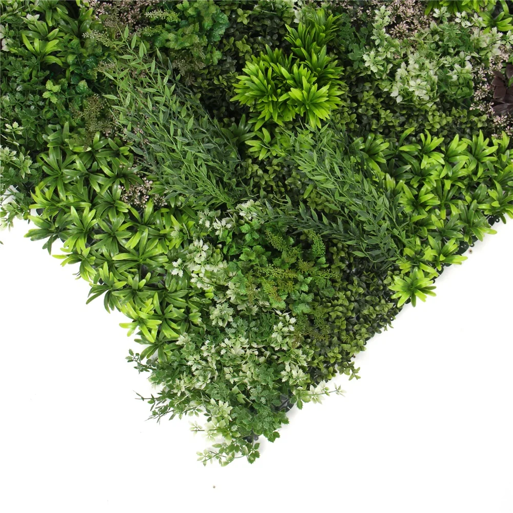 Hot sale 1m*1m artificial boxwood hedges panels roll for home wall decoration