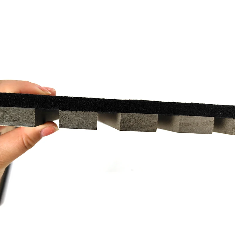 3d Mdf деревянная лента для домашних животных Звукопоглощающая рифленая панель рифленые стеновые панели Pet