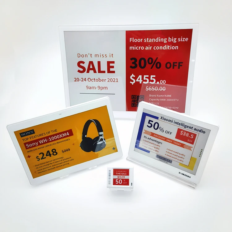 Electronic Shelf Label ESL Digital Price Tag E Paper Display Price Tag with SDK