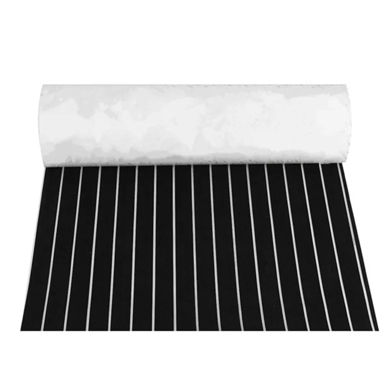 Non Skip EVA Foam Material Faux Teak Marine Anccessories for Sea Deak Boat Flooring Decking Roll with Swim