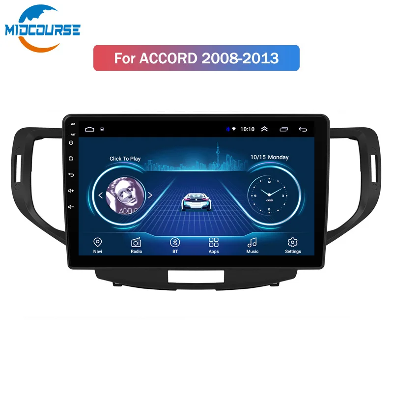 For Honda Accord 8 2008 2009 2010 2011 2012 Car Radio Multimedia Video Player Navigation GPS Android 10 dvd(5ec1ec31)