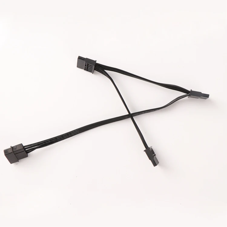 High Quality 4Pin IDE Power Cables 4 Pin Molex Male to molex to 3 sata cable