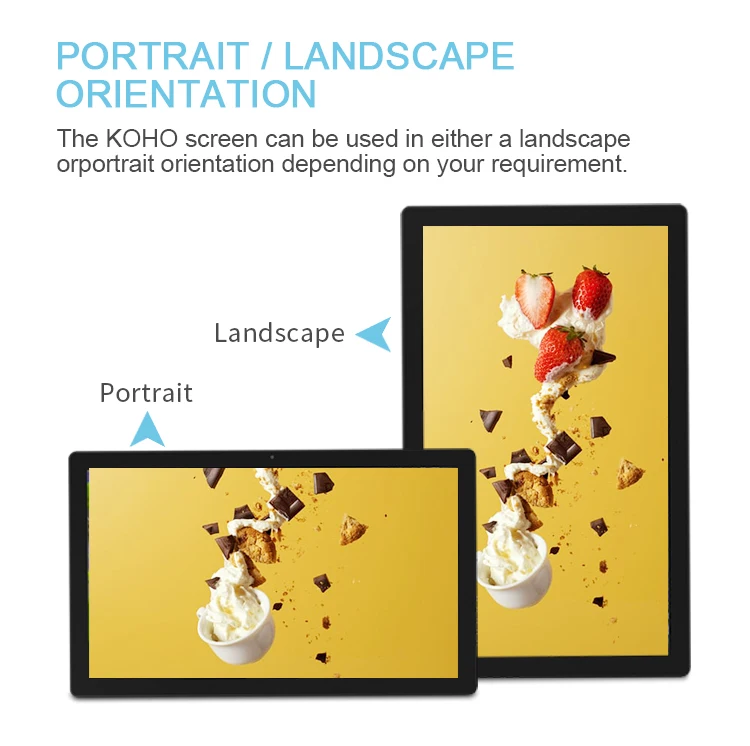 43 Inch Indoor Digital Signage Advertising Touch Screen Wall Mount Advertising Display