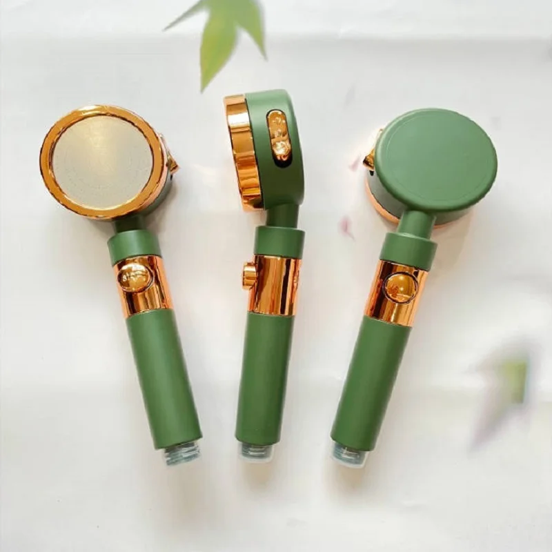 TOPWAY Factory Customized Bathroom Faucet Accessories 3 Jets PP Filter Handheld Shower With Stop Button