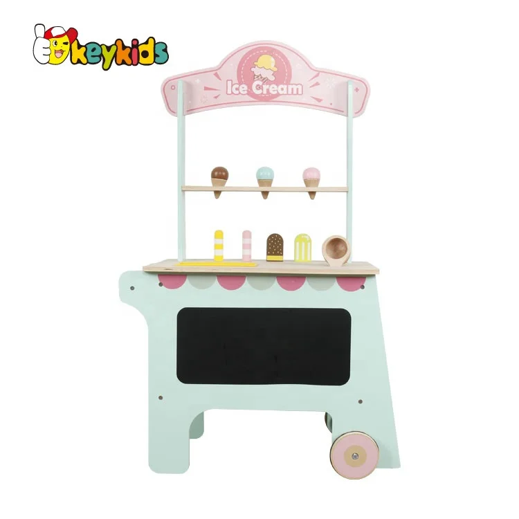 Hot selling pretend play wooden supermarket set toys for kids W10A107