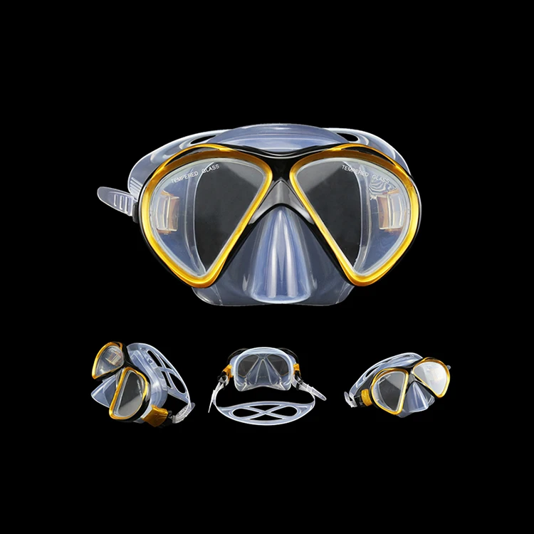 Cheap Diving Mask Anti-Fog Diving Equipment Freediving Swimming Googles Tinted Dive Mask