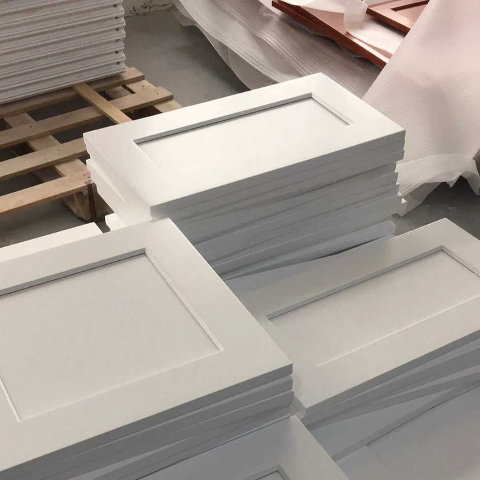 Американский проект, полностью деревянный белый кухонный шейкер, шкаф, оптовая продажа напрямую с фабрики