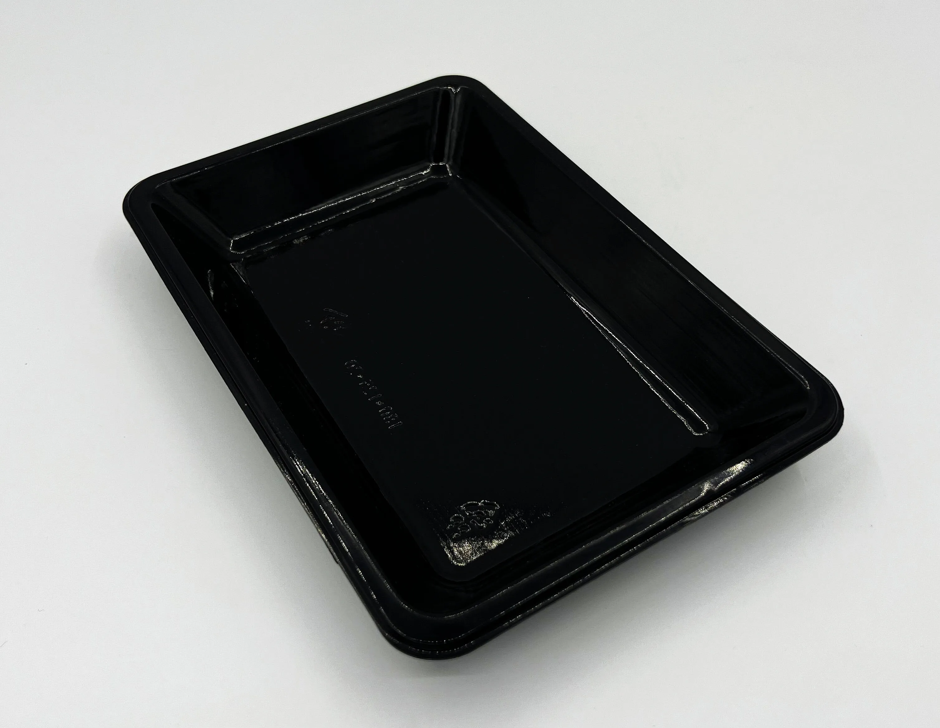 Disposable food tray PP black packaging plastic food  tray for supermarket display