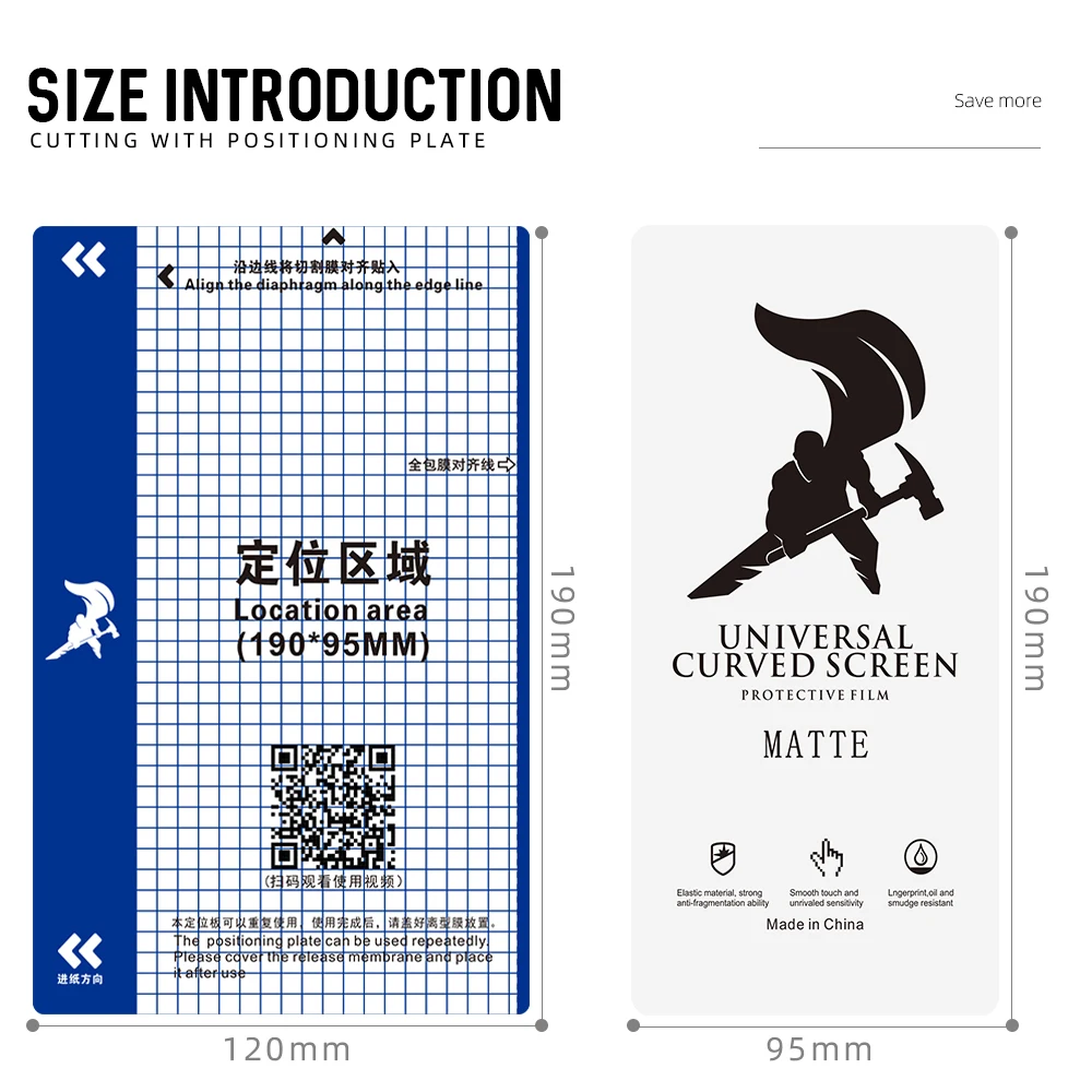 Universal HD Matte Anti Blue Light Tpu Nano Mobile Phone Screen Protector Hydrogel Film