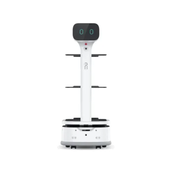 Интеллектуальный коммерческий робот для быстрого обслуживания ресторана с большим колесом официант Умной крышкой