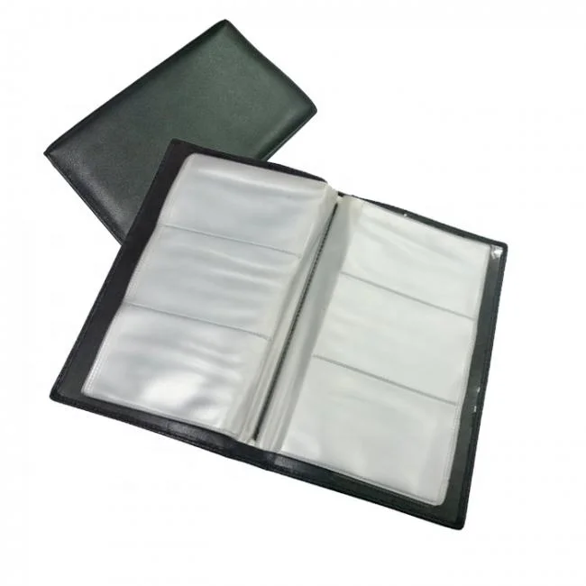 100% PVC Business Name Card Case Large Capacity Cross  Bank Card ID Holder Custom name logo