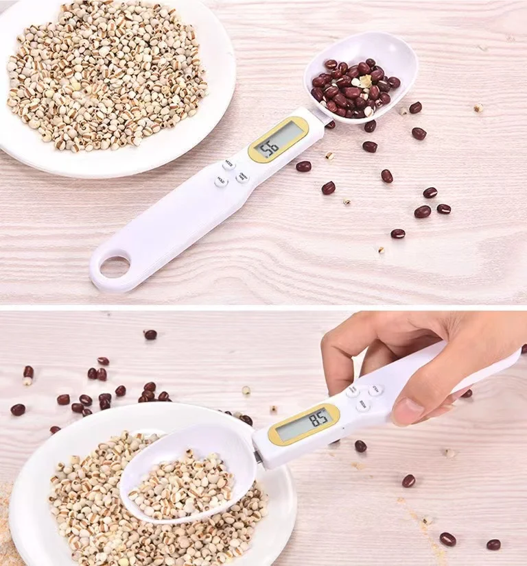 TC-15 Digital Kitchen Spoon Scale 500g with 0.1g Accuracy Measures Spoon Weights
