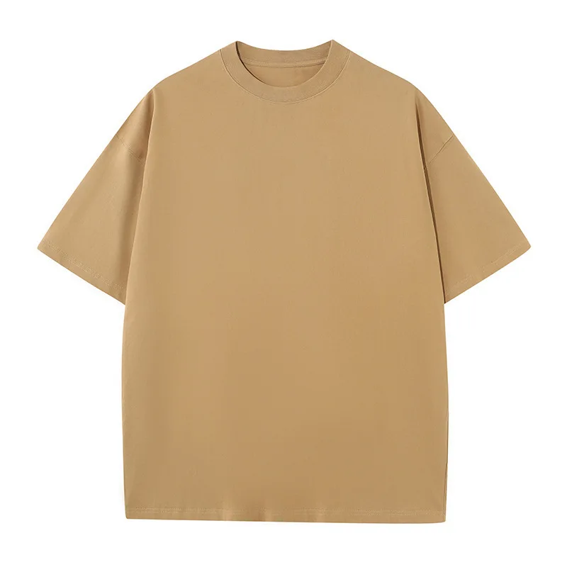 Premium Cotton High Quality t shirt Custom LOGO Print T-shirt unisex Heavyweight Oversized Blank Plain T Shirts