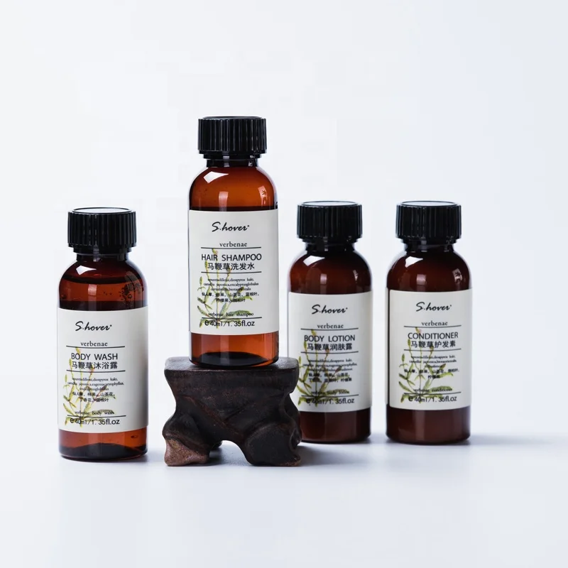 OEM Customization Natural and Arganic Mini  Hotel Spa Use Soap Shampoo and Body Lotion