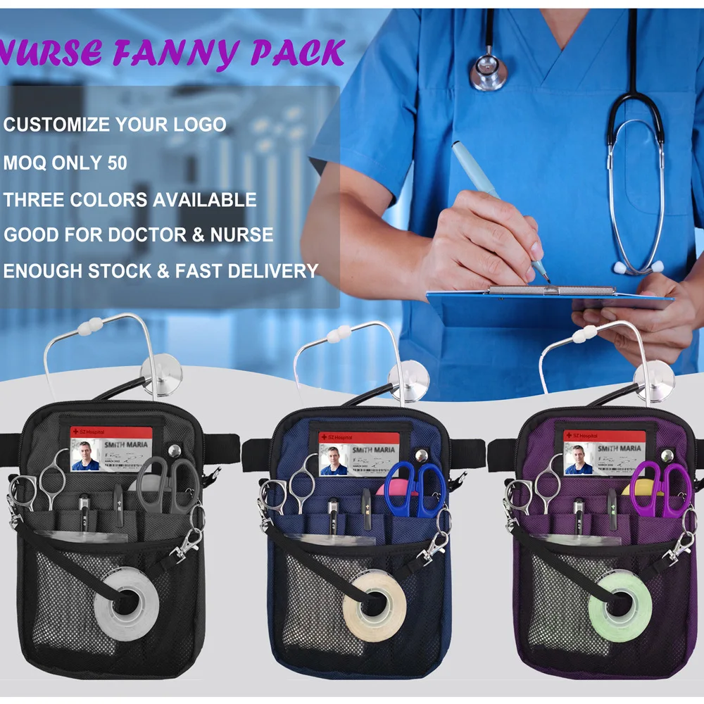 Fuchs Customized Medical Staff Nurse Bag Barber Waist Bag Tools Nurse Fanny Pack