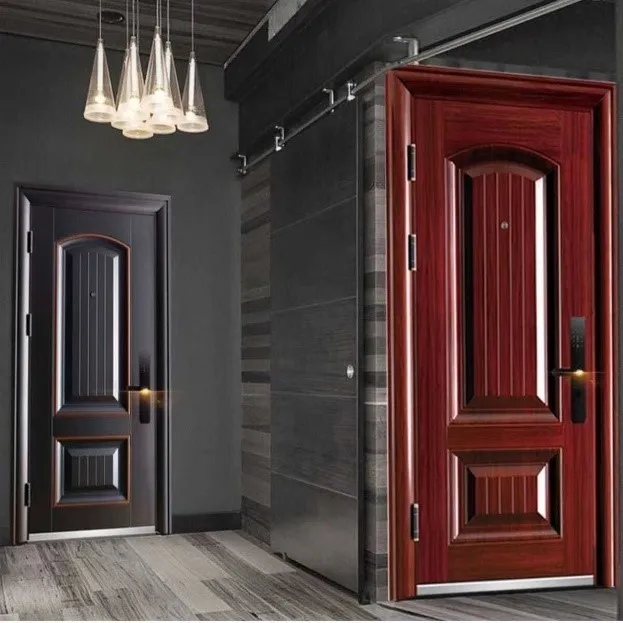 Steel security door for family house Steel Turkish armored front door Stainless steel security door