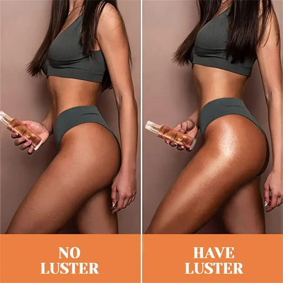 Golden Tan Oils Scents Cosmetic Glitter Glow Shimmer Body Oil