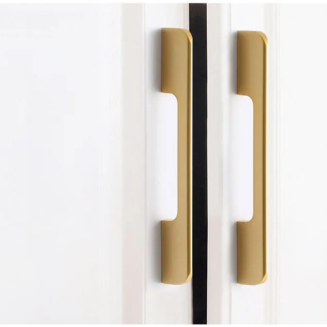 High Quality Gold Luxury Stainless Steel Kitchen Wood Cabinet Door knobs and Handles