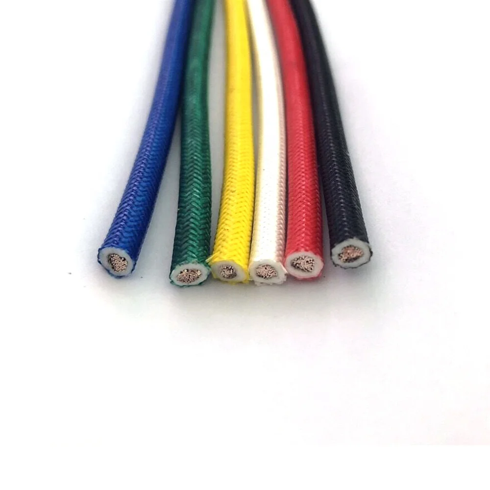 High temperature wire fiberglass insulated silicone wire with tin-coated copper filaments Electrical Harnesses Wire