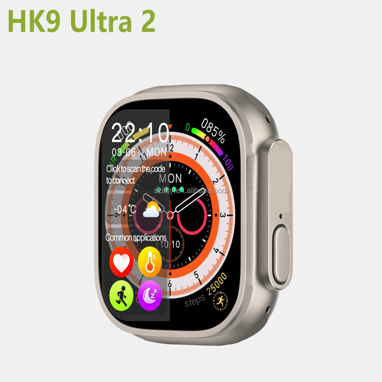 2023 Newest HK9 ultra 2 smart watch series 9 real AMOLED screen 49mm Gesture sensing Reloj Inteligente sport Smart Watch HW69